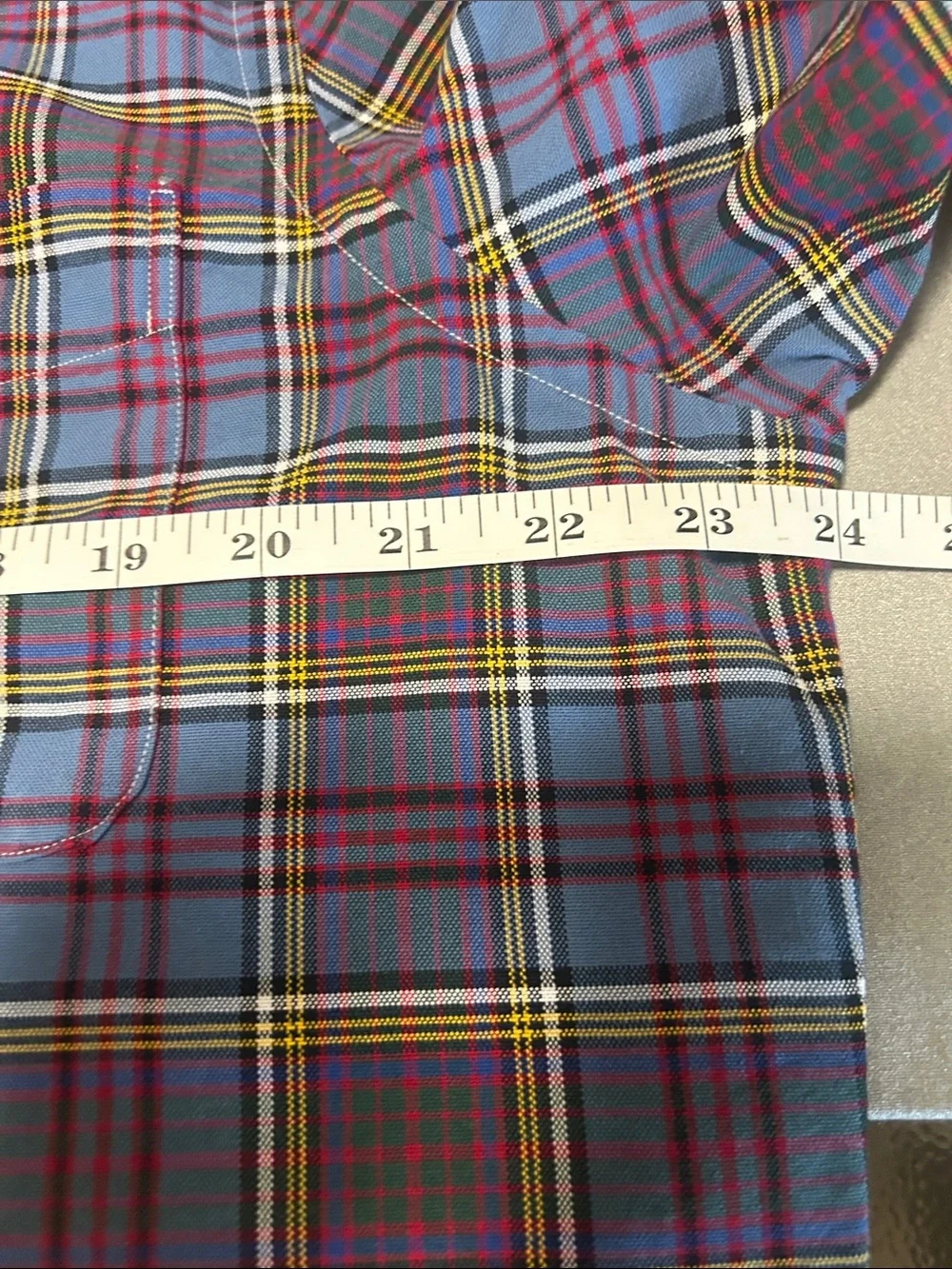 Ralph Lauren Men’s Plaid Button-Down Shirt - Blue, Burgundy & Yellow